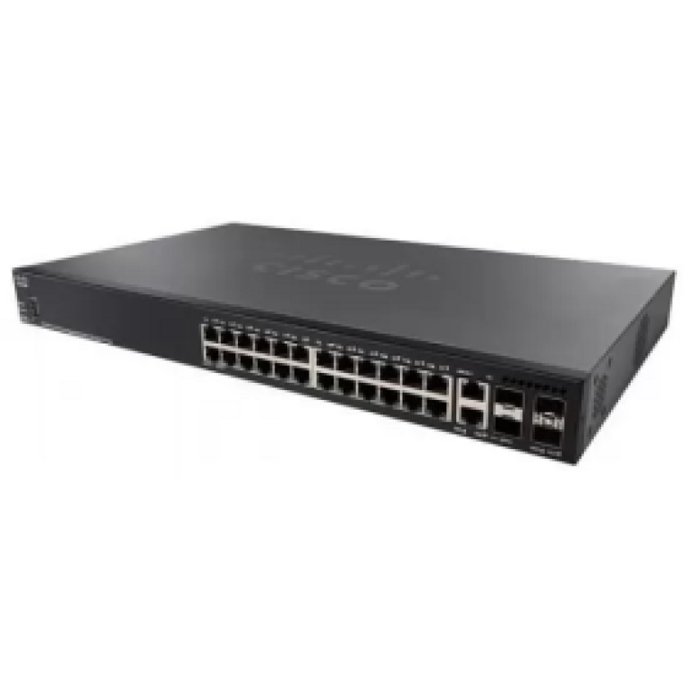 Cisco SG350X-24P-K9 24-Port Gigabit PoE Stackable Managed Switch