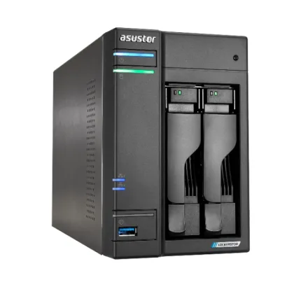 Asustor AS6602T Lockerstor 2 Network Attached Storage 2.0GHz Quad-Core, Two 2.5GbE Port