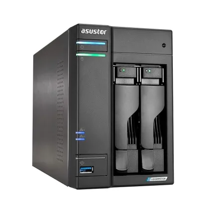 Asustor Lockerstor 2 Gen2 AS6702T 2 Bay NAS, Quad-Core 2.0 GHz CPU