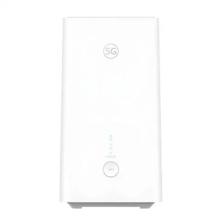 Huawei H155-381 CPE 5G Router, Dual-Band Wi-Fi Antenna, Balong 5000 Chipset, 2.4 GHz & 5 GHz Wireless Frequency Band - White
