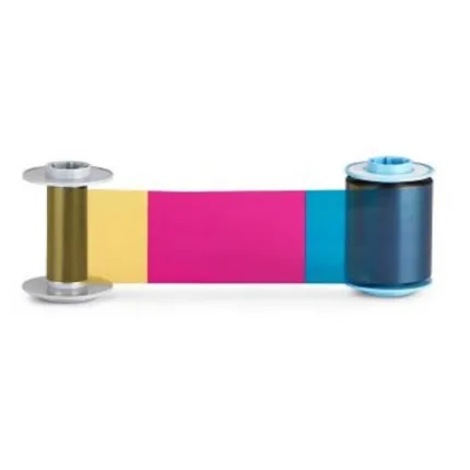 HID Fargo 84911 HDP6600 YMCK Full-color ribbon with resin black panel 750 images