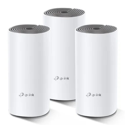TPLink Router Deco E4 AC1200 Whole Home Mesh Wi-Fi System - 3 Pack