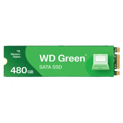 Western Digital 480GB WDS480G3G0B M.2 2280 SATA SSD - Green
