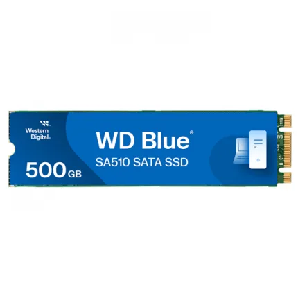 Western Digital 500GB WDS500G3B0B SA510 M.2 2280 SATA SSD - Blue